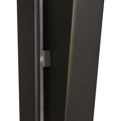 Wandleuchten - LED Wandleuchte "TREVOR" schwarz, Wandlampe im Modern Style, ausMetall und Kunststoff in schwarz, 62 cm hoch, Maße 10 x 4,5 cm, inkl. LED  Kippschalter