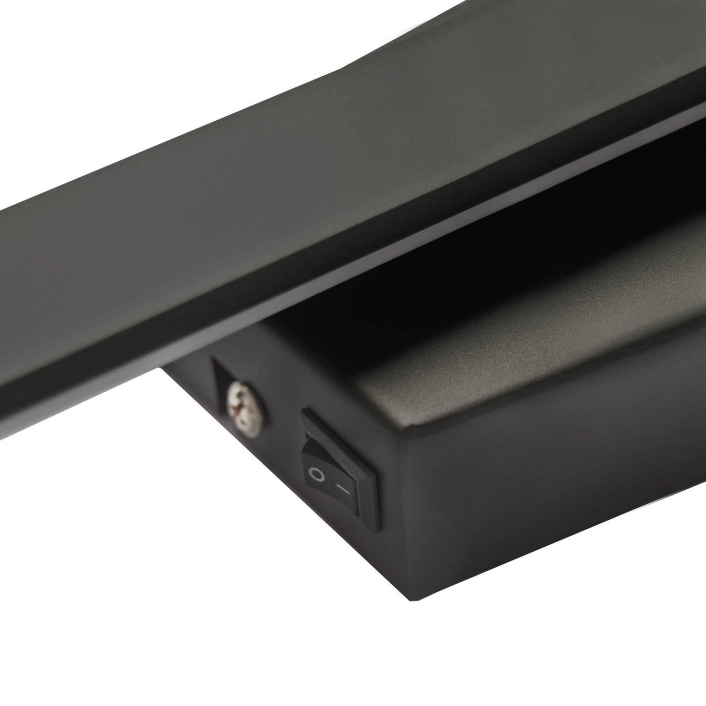 Wandleuchten - LED Wandleuchte "TREVOR" schwarz, Wandlampe im Modern Style, ausMetall und Kunststoff in schwarz, 62 cm hoch, Maße 10 x 4,5 cm, inkl. LED  Kippschalter