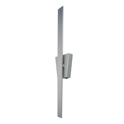 Wandleuchten - LED Wandleuchte "TREVOR" nickel matt, Wandlampe im Modern Style, ausMetall und Kunststoff in nickelmatt, 62 cm hoch, Maße 10 x 4,5 cm, inkl. LED  Kippschalter