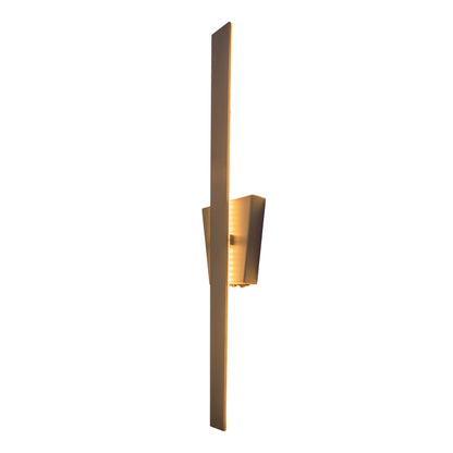 Wandleuchten - LED Wandleuchte "TREVOR" nickel matt, Wandlampe im Modern Style, ausMetall und Kunststoff in nickelmatt, 62 cm hoch, Maße 10 x 4,5 cm, inkl. LED  Kippschalter