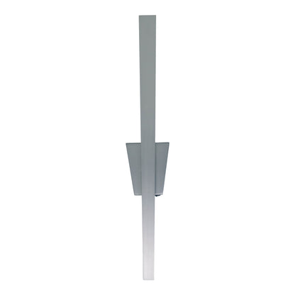Wandleuchten - LED Wandleuchte "TREVOR" nickel matt, Wandlampe im Modern Style, ausMetall und Kunststoff in nickelmatt, 62 cm hoch, Maße 10 x 4,5 cm, inkl. LED  Kippschalter