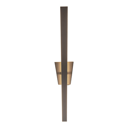 Wandleuchten - LED Wandleuchte "TREVOR" nickel matt, Wandlampe im Modern Style, ausMetall und Kunststoff in nickelmatt, 62 cm hoch, Maße 10 x 4,5 cm, inkl. LED  Kippschalter