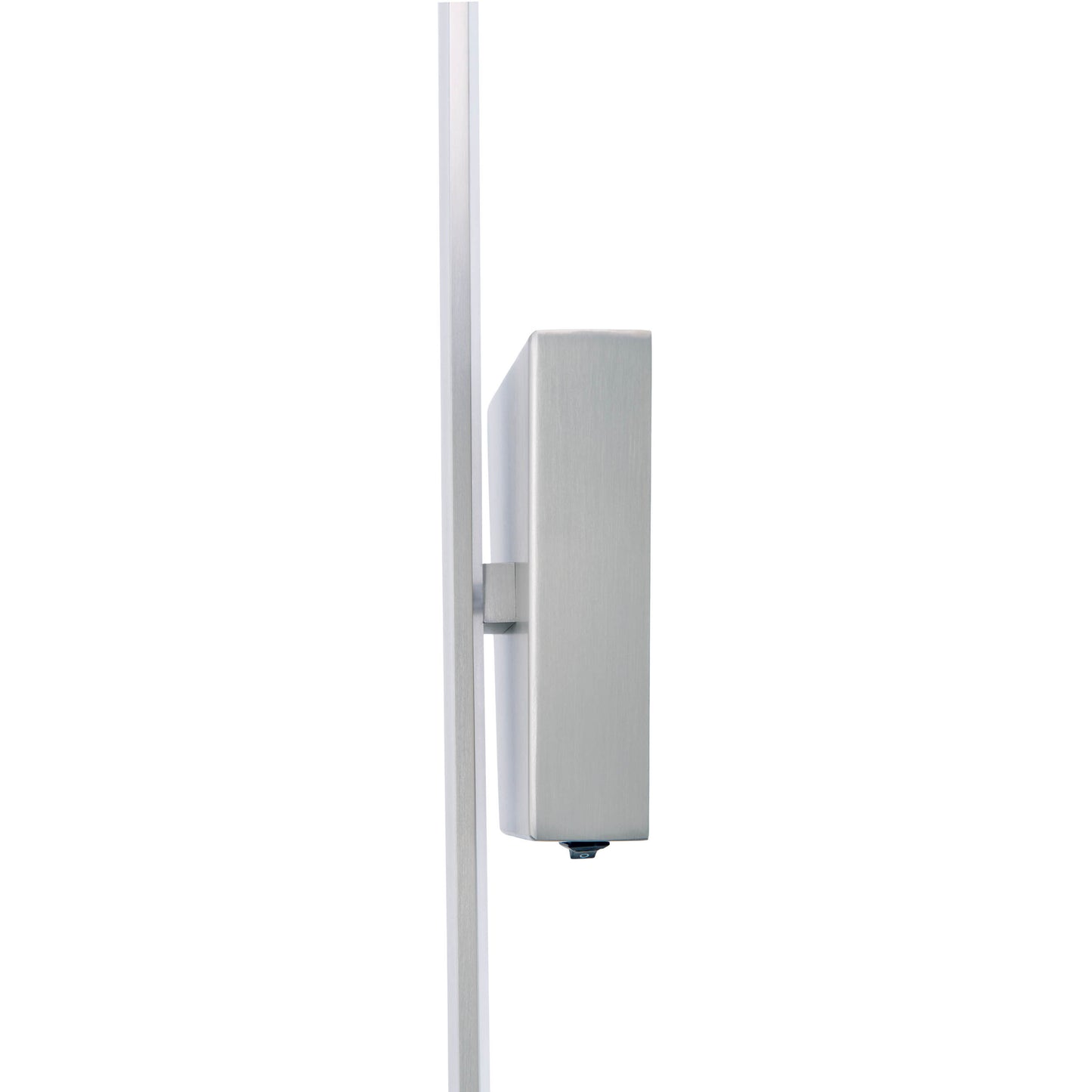 Wandleuchten - LED Wandleuchte "TREVOR" nickel matt, Wandlampe im Modern Style, ausMetall und Kunststoff in nickelmatt, 62 cm hoch, Maße 10 x 4,5 cm, inkl. LED  Kippschalter