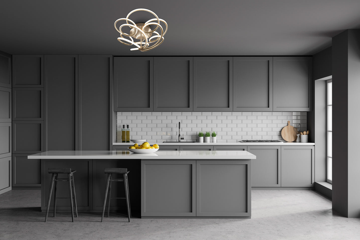 LED Deckenleuchte "RIZADO" Ø: 57cm