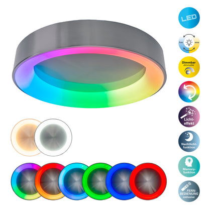 LED / CCT / RGB Deckenleuchte "MULTO" Ø: 46,5cm