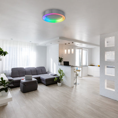 LED / CCT / RGB Deckenleuchte "MULTO" Ø: 46,5cm