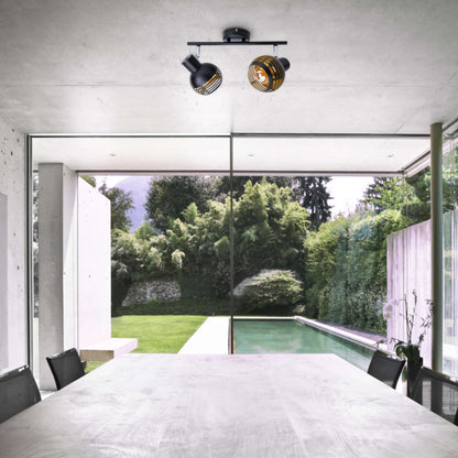 2er Wand-/Deckenleuchte/Spot "CASCO" L: 36cm