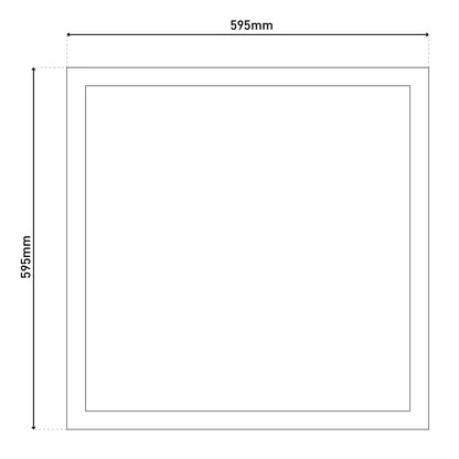 LED / CCT Panel-Deckenleuchte "NICO" L/B: 59,5cm