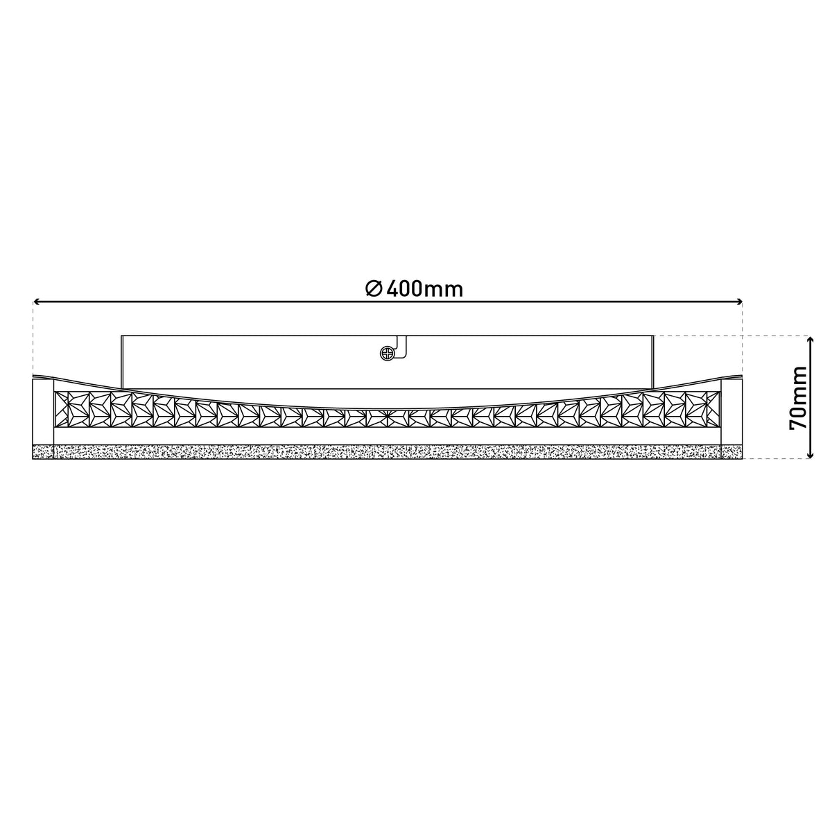 LED Deckenleuchte "ARANY" Ø: 40cm