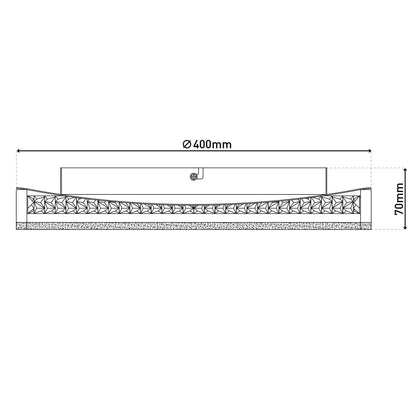 LED Deckenleuchte "ARANY" Ø: 40cm