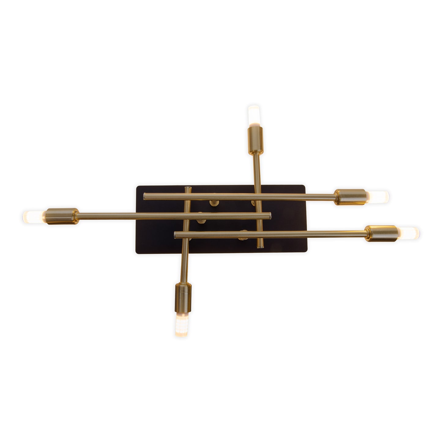 LED Deckenleuchte "ANCONA" inkl. Backlight L: 45,1cm schwarz / gold