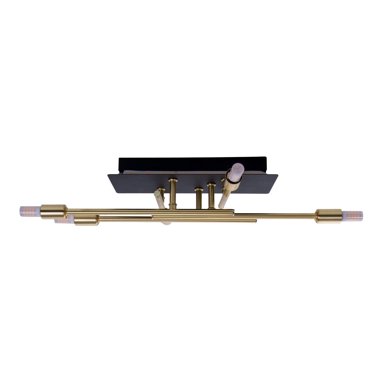 LED Deckenleuchte "ANCONA" inkl. Backlight L: 45,1cm schwarz / gold