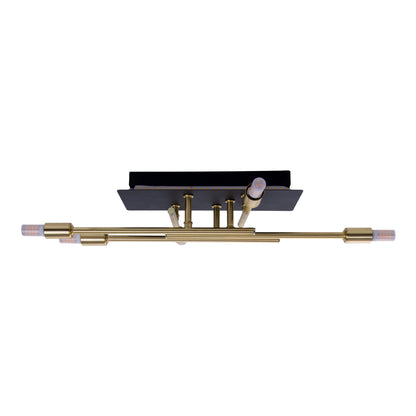 LED Deckenleuchte "ANCONA" inkl. Backlight L: 45,1cm schwarz / gold