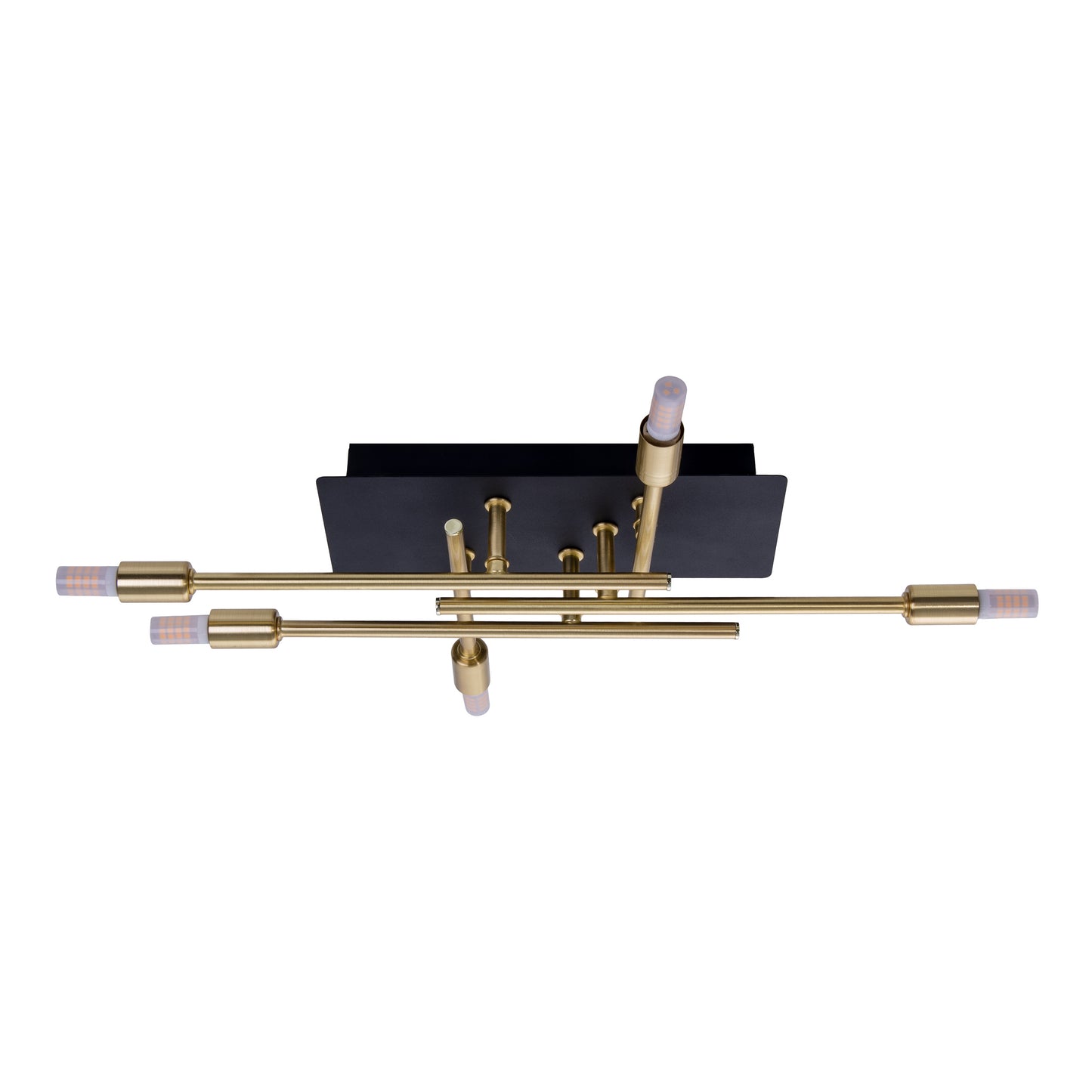 LED Deckenleuchte "ANCONA" inkl. Backlight L: 45,1cm schwarz / gold