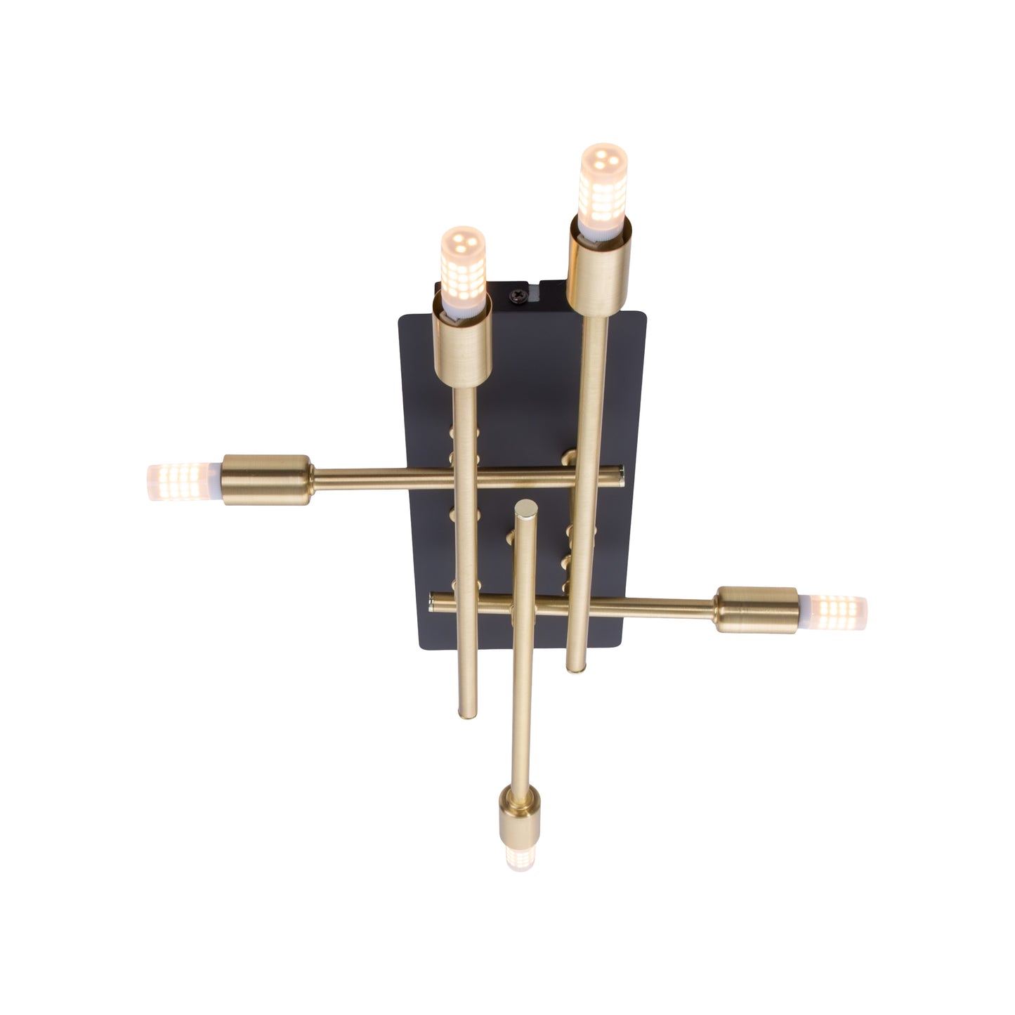 LED Deckenleuchte "ANCONA" inkl. Backlight L: 45,1cm schwarz / gold