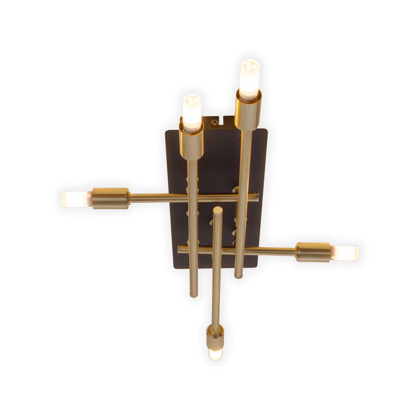 LED Deckenleuchte "ANCONA" inkl. Backlight L: 45,1cm schwarz / gold