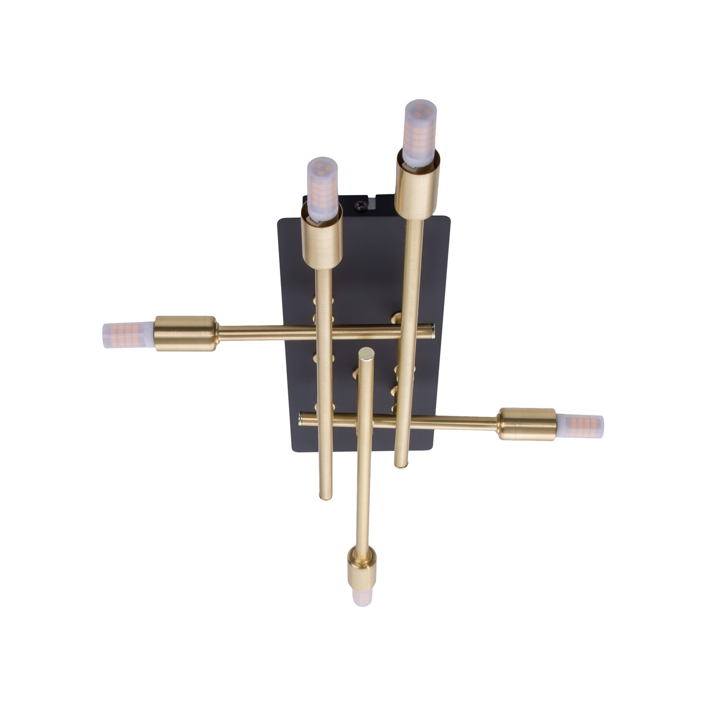 LED Deckenleuchte "ANCONA" inkl. Backlight L: 45,1cm schwarz / gold