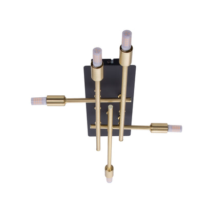 LED Deckenleuchte "ANCONA" inkl. Backlight L: 45,1cm schwarz / gold