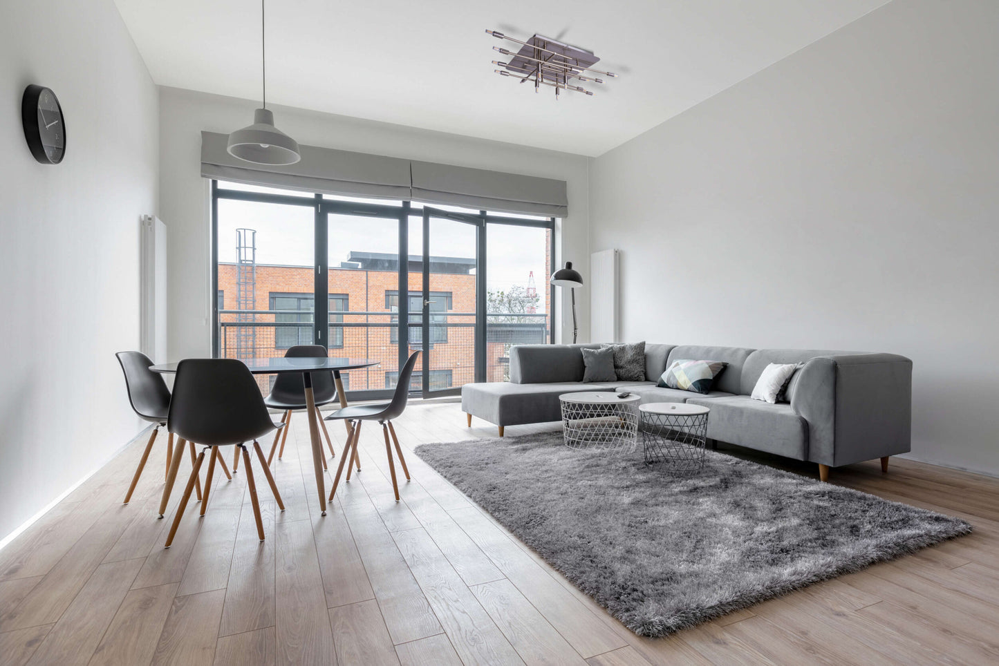 LED Deckenleuchte "ANCONA" inkl. Backlight L: 71cm stahl-blank
