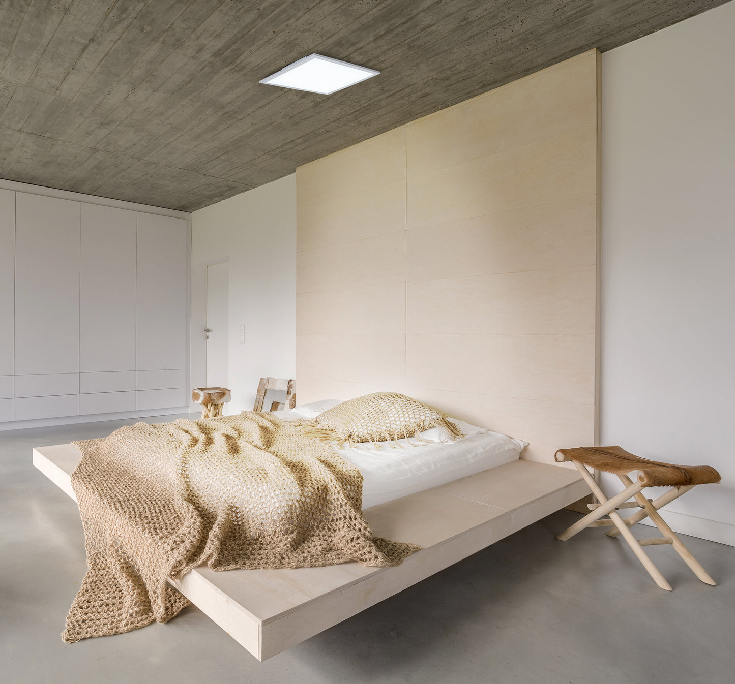 LED Aufbaupanel "NICOLA" L/B: 45cm weiß