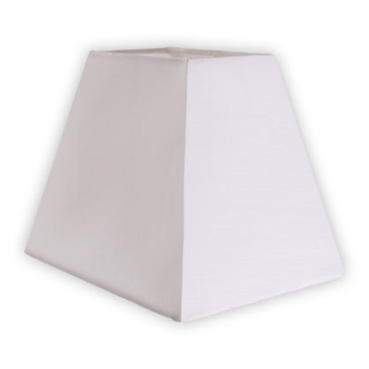 Lampenschirm für Tischleuchten h: 16cm, Leuchtenschirm im Classic Style, aus Textilmaterial in beige, 20 x 16 x 16,5 cm, für E14-Fassung