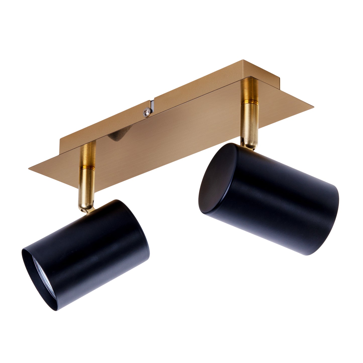 2er Wand-/Deckenleuchten "FRIDA" L: 24cm schwarz/gold