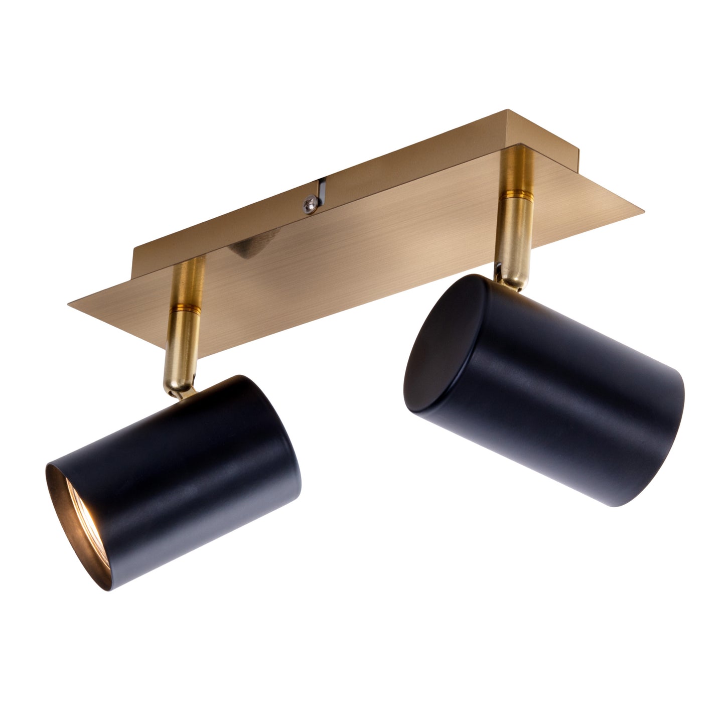 2er Wand-/Deckenleuchten "FRIDA" L: 24cm schwarz/gold