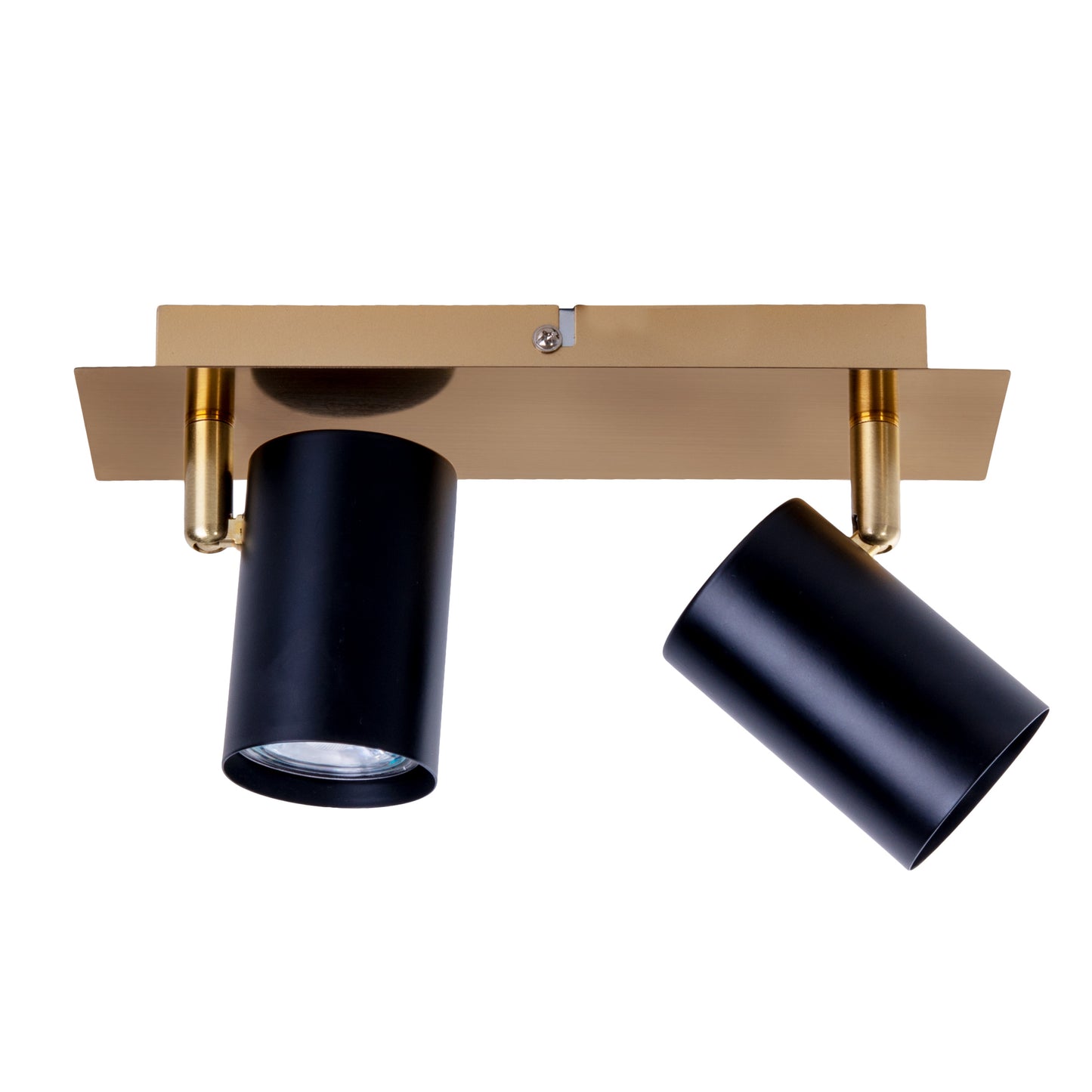 2er Wand-/Deckenleuchten "FRIDA" L: 24cm schwarz/gold