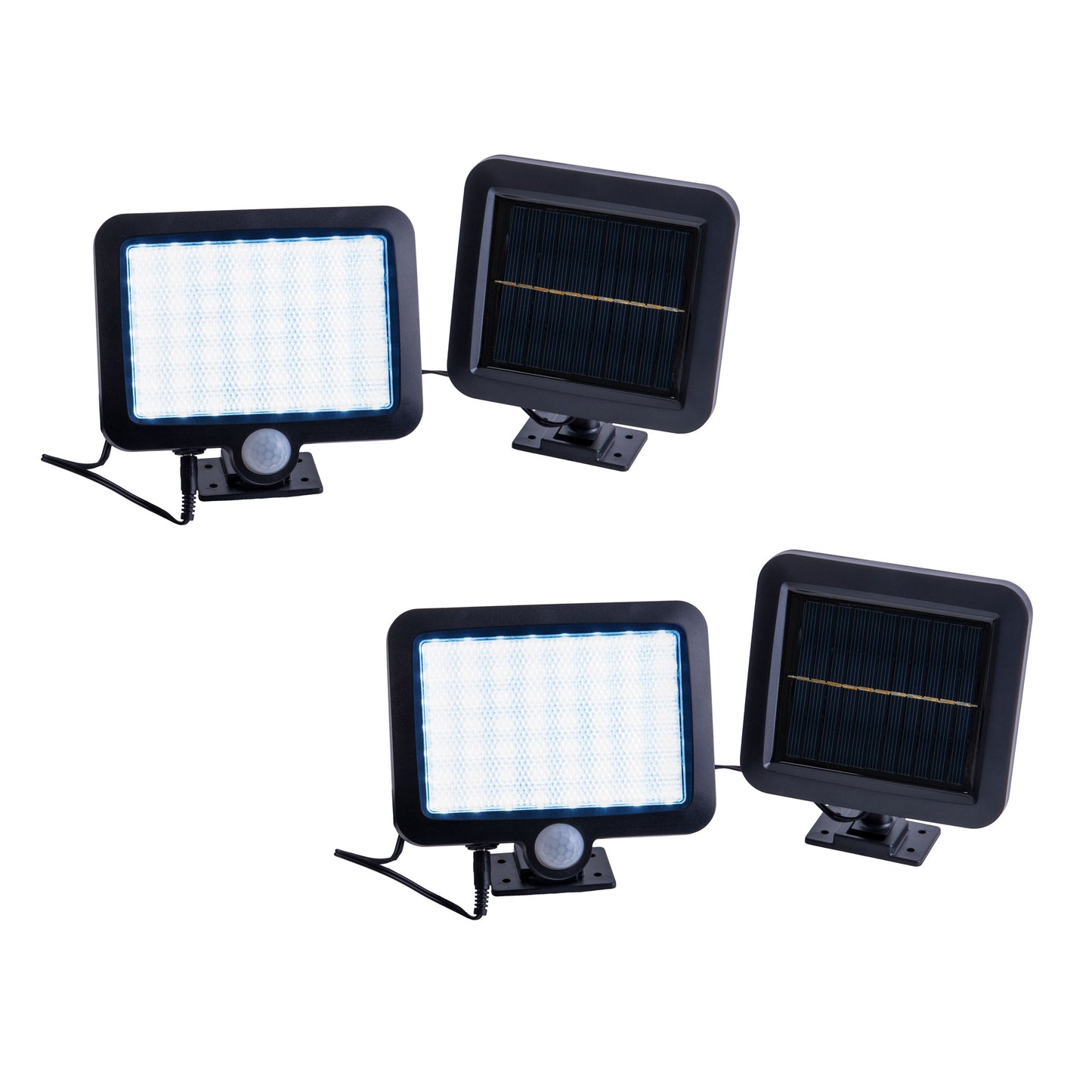 2er-Set LED Solar-/Außenwandleuchte "PEPE"