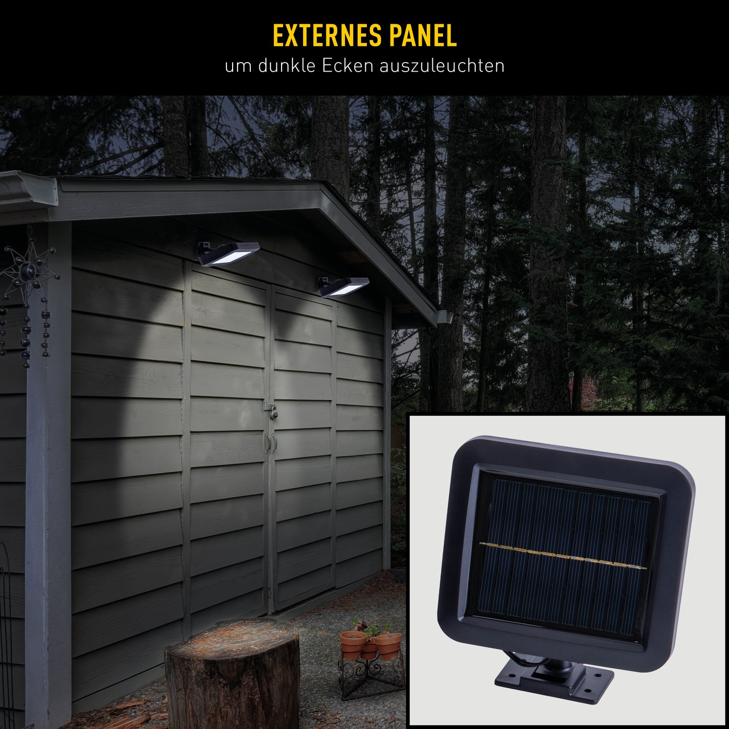 2er-Set LED Solar-/Außenwandleuchte "PEPE"