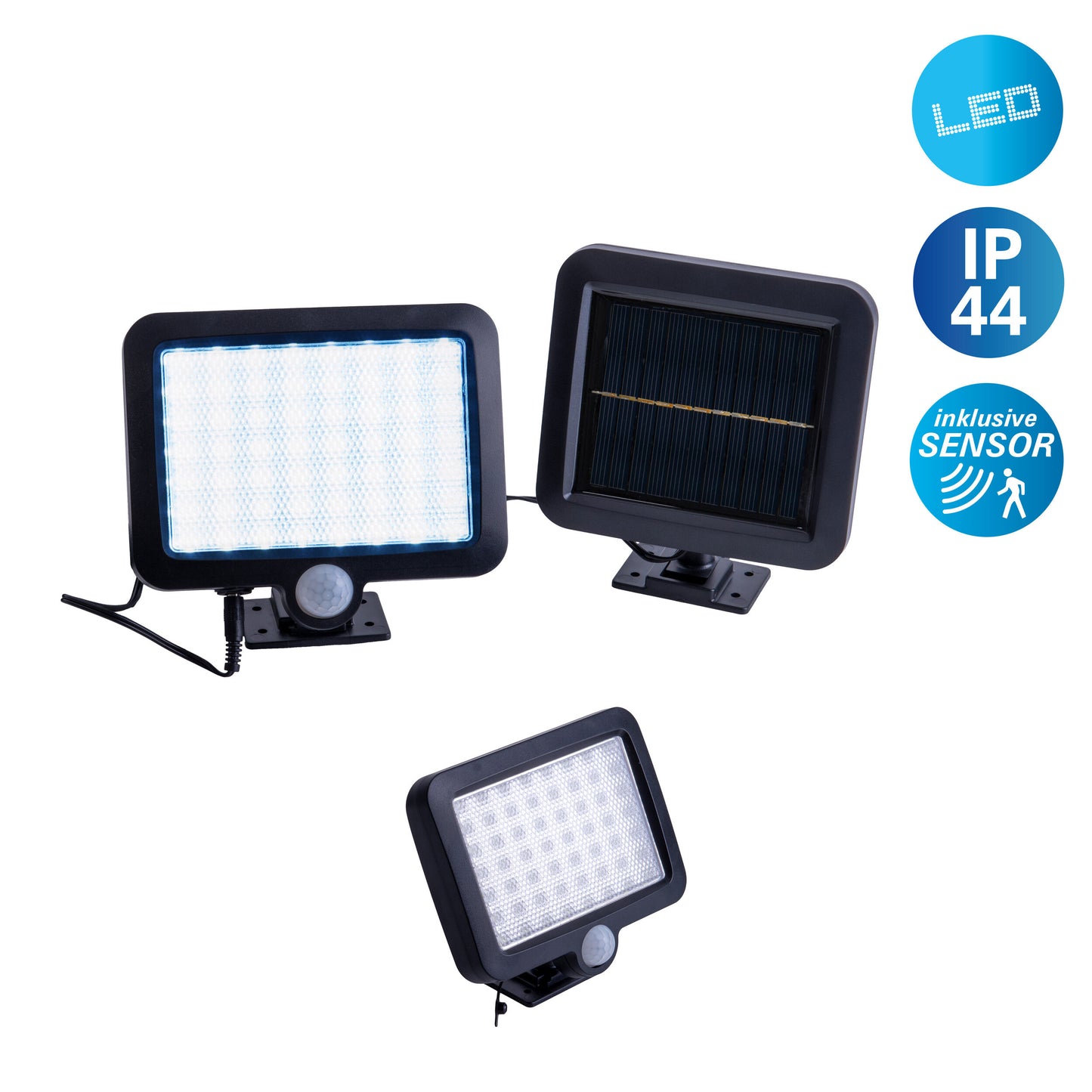 LED Solar Außenwandleuchte "PEPE"