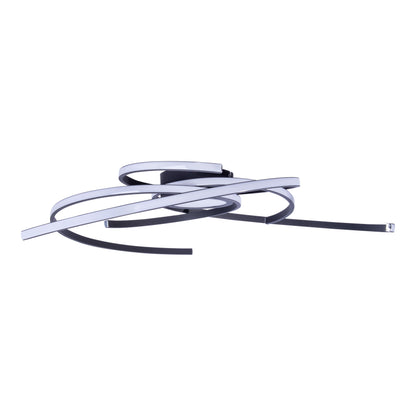 LED Deckenleuchte "RADON" Ø: 75cm schwarz