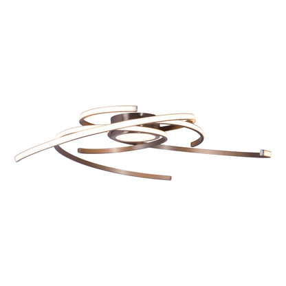 LED Deckenleuchte "RADON" Ø: 75cm silber