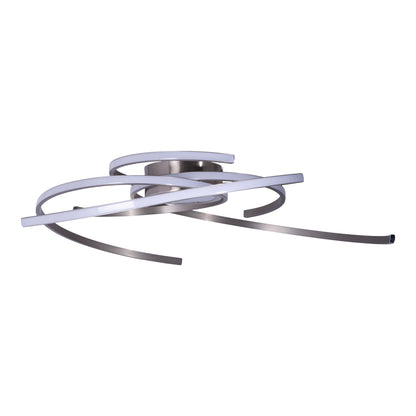 LED Deckenleuchte "RADON" Ø: 75cm silber