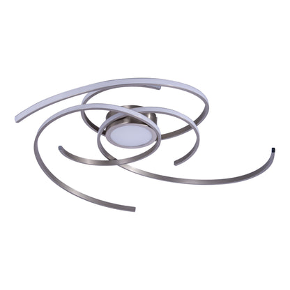 LED Deckenleuchte "RADON" Ø: 75cm silber