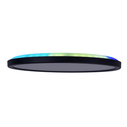 LED / CCT Deckenleuchte "CARLO" inkl. RGB-Backlight Ø: 29,3cm