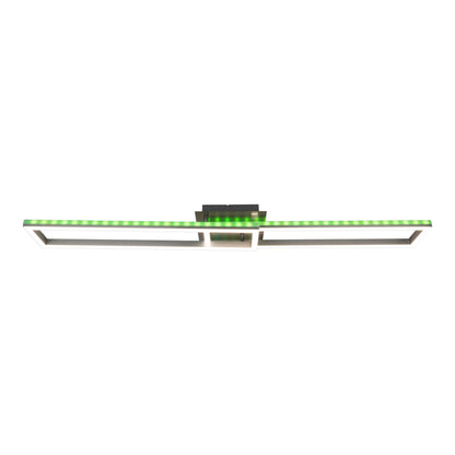 LED /CCT Deckenleuchte + RGB-Backlight "BANTRY" L:115cm