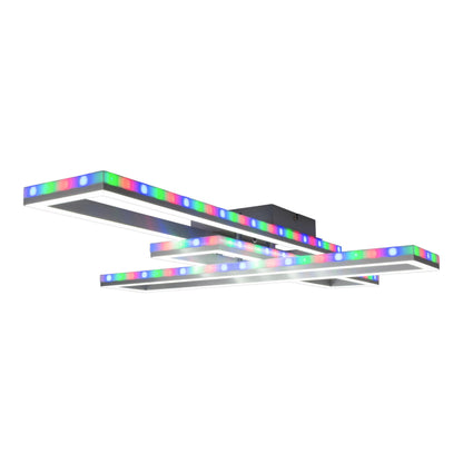 LED /CCT Deckenleuchte + RGB-Backlight "BANTRY" L:95cm