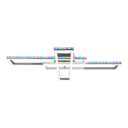 LED /CCT Deckenleuchte + RGB-Backlight "BANTRY" L:95cm