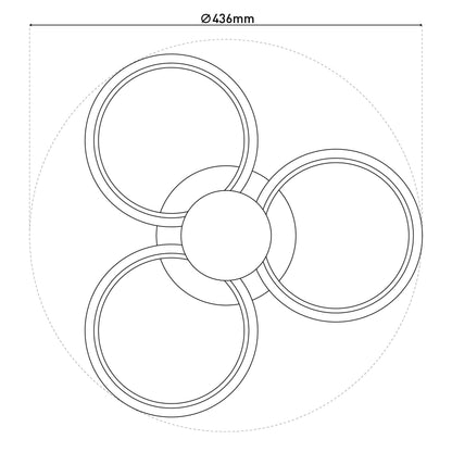 LED Deckenleuchte "CIMO" Ø: 43,6cm