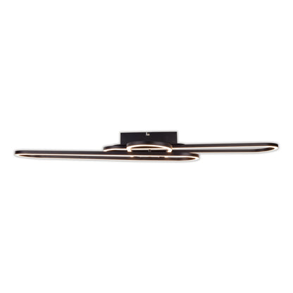 LED /CCT Deckenleuchte "CARLON" L: 103cm schwarz