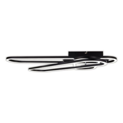 LED /CCT Deckenleuchte "CARLON" L: 103cm schwarz