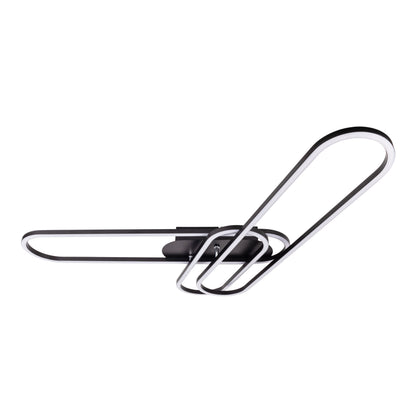 LED /CCT Deckenleuchte "CARLON" L: 103cm schwarz