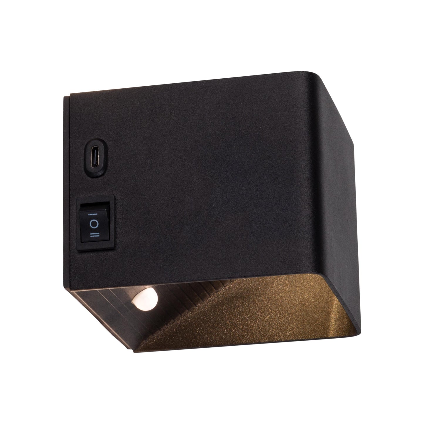 Akku-/Wandleuchte "CUBE" magnetisch L/B: 10 m schwarz