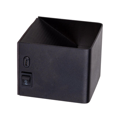 Akku-/Wandleuchte "CUBE" magnetisch L/B: 10 m schwarz