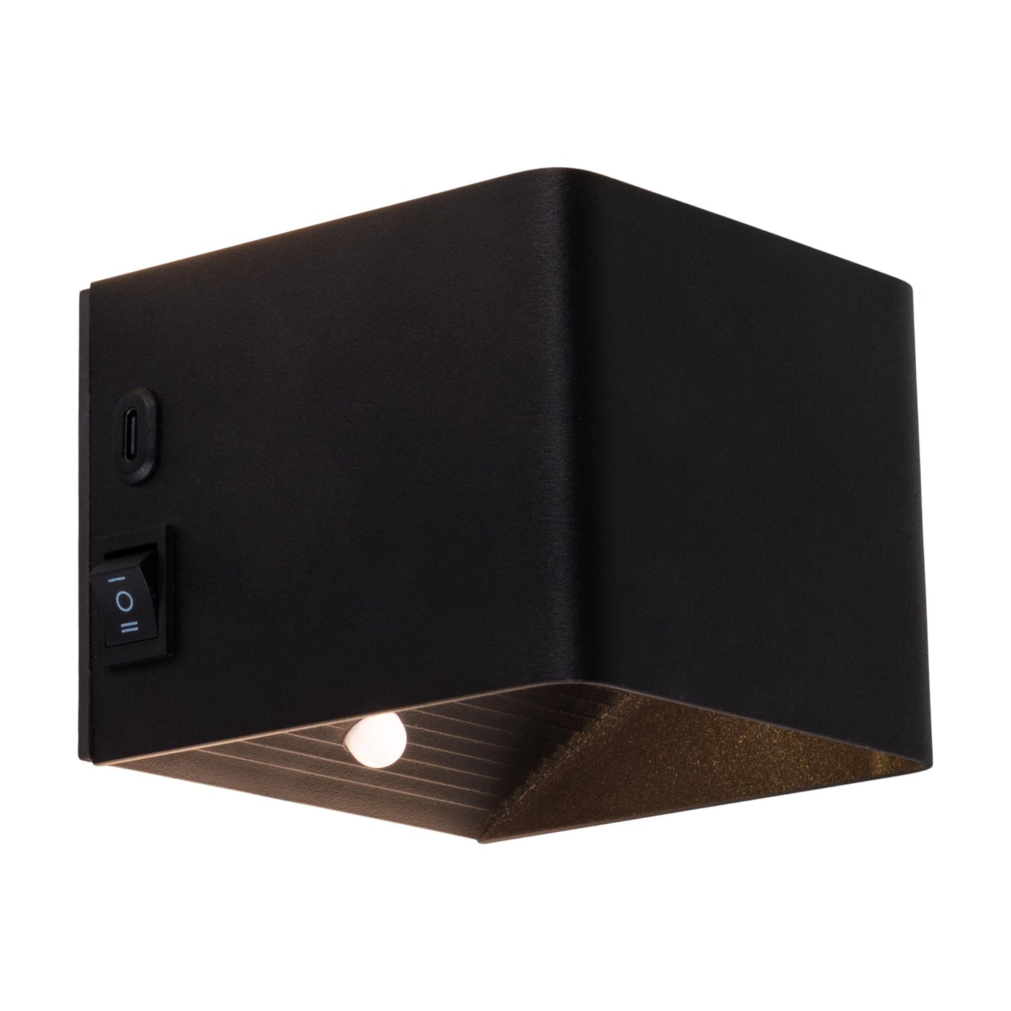 Akku-/Wandleuchte "CUBE" magnetisch L/B: 10 m schwarz