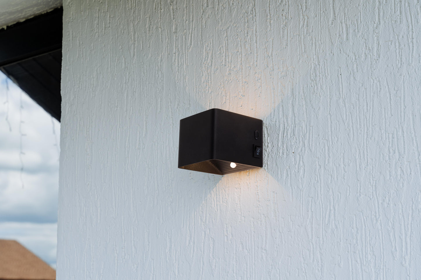 Akku-/Wandleuchte "CUBE" magnetisch L/B: 10 m schwarz