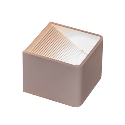 Wandleuchten - Akku-/Wandleuchte "CUBE" magnetisch L/B: 10cm weiß, Wandlampe im Modern Style, ausMetall in weiß, 8 cm hoch, Maße 10 x 10 cm, inkl. LED  Akkubetrieb  Bewegungsmelder  Kippschalter  USB Typ C