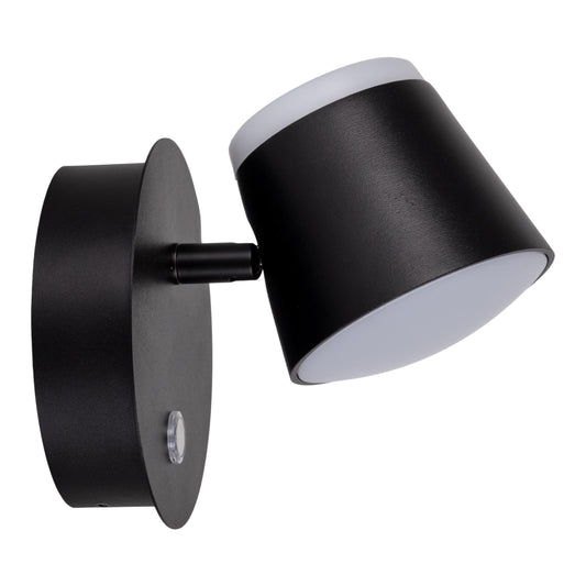 Akku-/Wandleuchte "TONDO" magnetisch schwarz