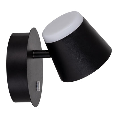 Akku-/Wandleuchte "TONDO" magnetisch schwarz
